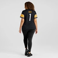 Women's Nike Number 1 Mom Black Pittsburgh Steelers Game Jersey