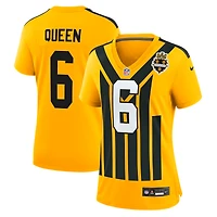 Maillot Nike Patrick Queen Gold pour femme, modèle alternatif des Pittsburgh Steelers de 1933, version rétro