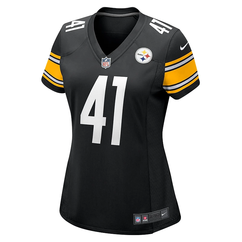 Maillot Nike Payton Wilson noir pour femme des Pittsburgh Steelers