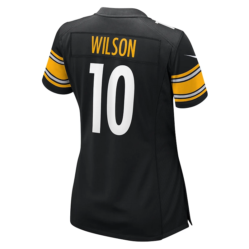 Maillot Nike Roman Wilson noir pour femme des Pittsburgh Steelers