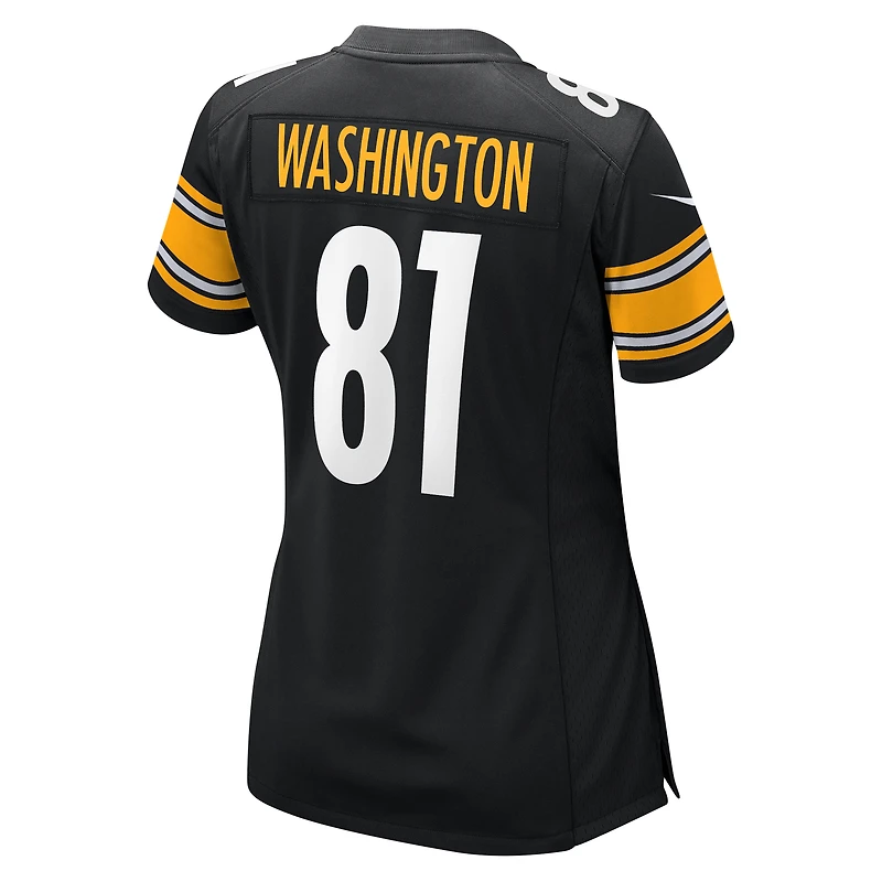 Maillot de match Nike Scotty Washington pour femmes, noir, Pittsburgh Steelers