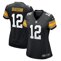Maillot de joueur retraité Nike Terry Bradshaw pour femme, noir, Pittsburgh Steelers