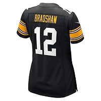 Maillot de joueur retraité Nike Terry Bradshaw pour femme, noir, Pittsburgh Steelers