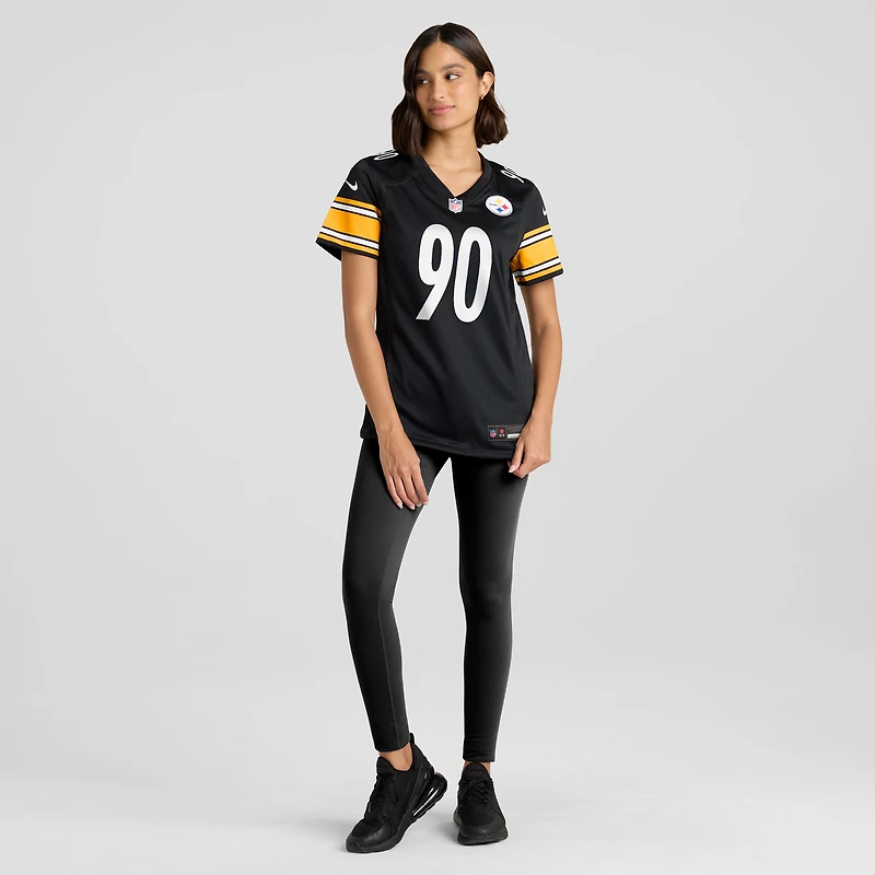 Women's Nike T.J. Watt Gold Pittsburgh Steelers Alternate 1933 Throwback Game Jersey