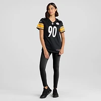 Women's Nike T.J. Watt Gold Pittsburgh Steelers Alternate 1933 Throwback Game Jersey