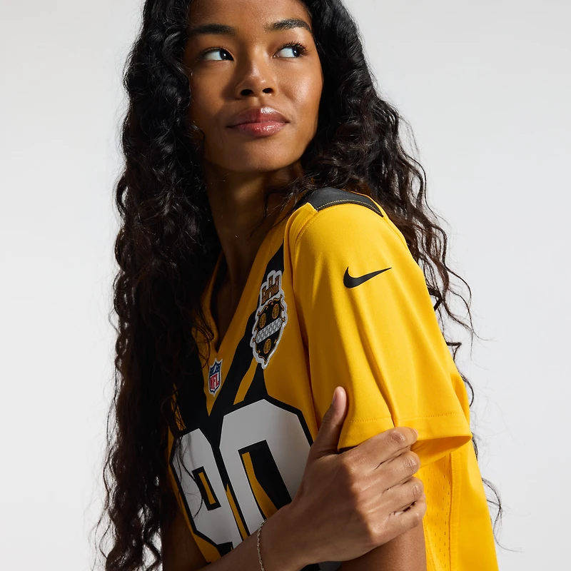 Women's Nike T.J. Watt Gold Pittsburgh Steelers Alternate 1933 Throwback Game Jersey