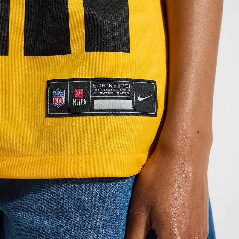 Women's Nike T.J. Watt Gold Pittsburgh Steelers Alternate 1933 Throwback Game Jersey