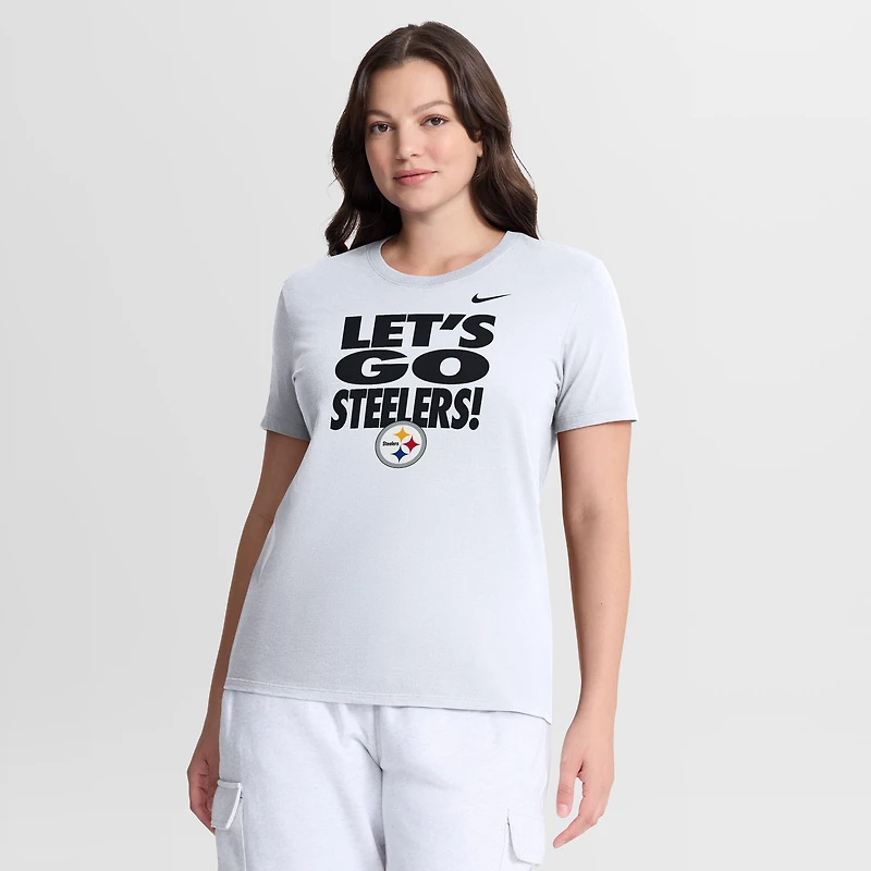 Women's Nike White Pittsburgh Steelers Primetime T-Shirt