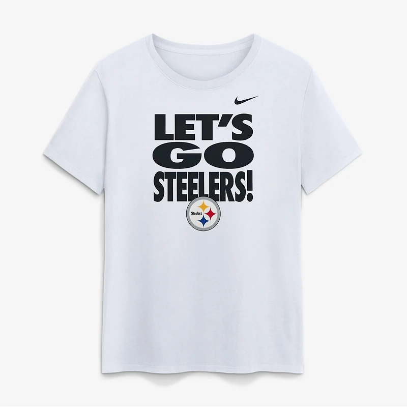 Women's Nike White Pittsburgh Steelers Primetime T-Shirt
