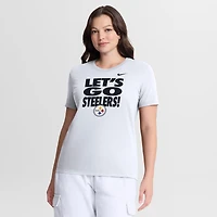 Women's Nike White Pittsburgh Steelers Primetime T-Shirt