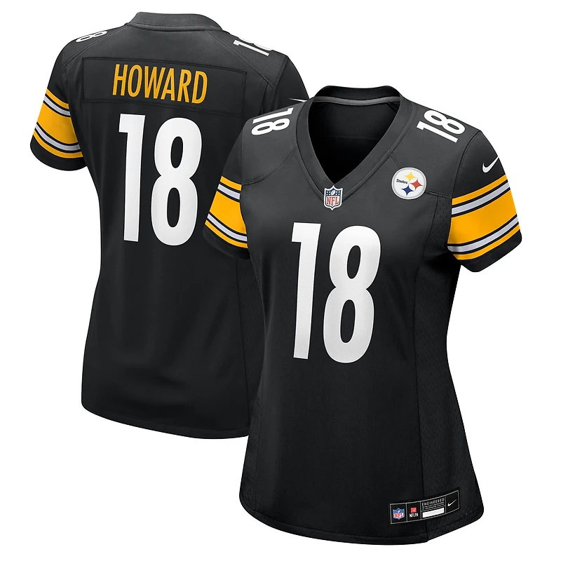 Women's Nike Will Howard Black Pittsburgh Steelers Team Game Jersey
