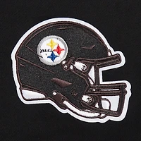 Sweat à capuche court bijoux noir Pro Standard Pittsburgh Steelers pour femme