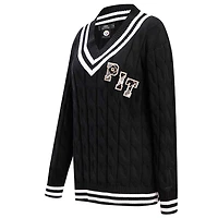 Pull à col en V Pro Standard pour femmes, noir, Pittsburgh Steelers Prep