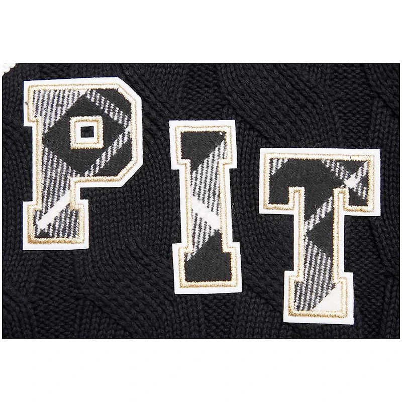 Pull à col en V Pro Standard pour femmes, noir, Pittsburgh Steelers Prep