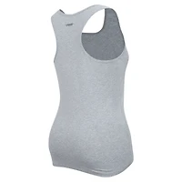 Women's Pro Standard Heather Gray Pittsburgh Steelers Triple Tonal Racerback Tank Top
