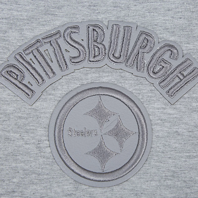 Women's Pro Standard Heather Gray Pittsburgh Steelers Triple Tonal Racerback Tank Top