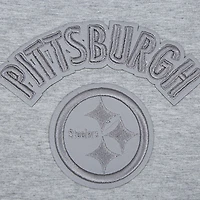 Women's Pro Standard Heather Gray Pittsburgh Steelers Triple Tonal Racerback Tank Top