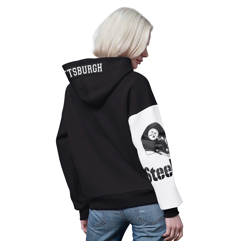 Sweat à capuche zippé noir pour femme des Steelers de Pittsburgh, 4e essai