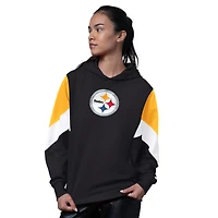 Sweat à capuche Starter noir Pittsburgh Steelers pour femme