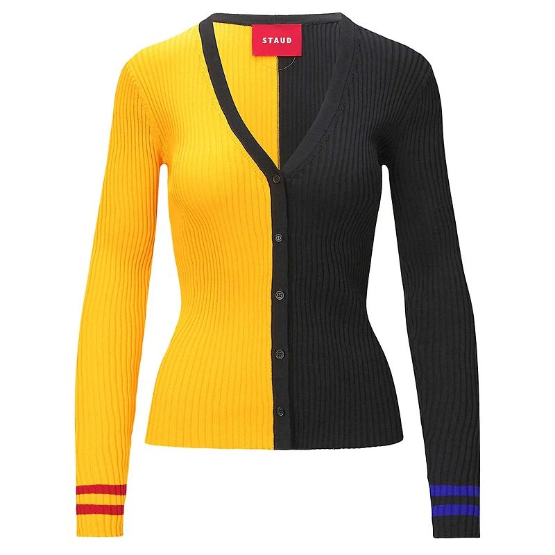 Pull cargo STAUD pour femmes, doré/noir, Pittsburgh Steelers