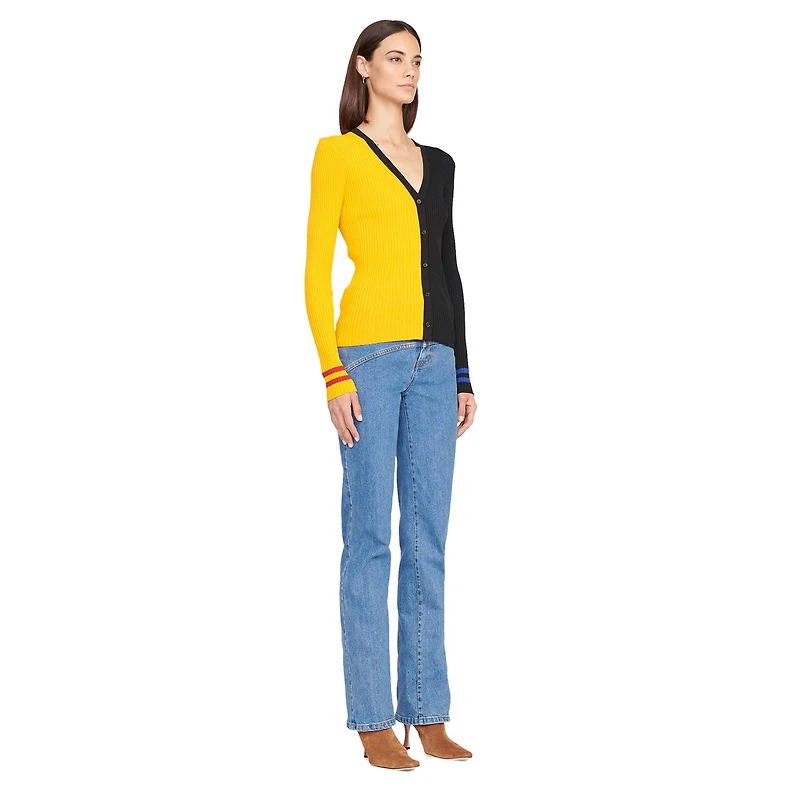 Pull cargo STAUD pour femmes, doré/noir, Pittsburgh Steelers