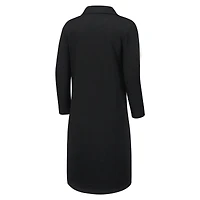 Women's Tommy Bahama Black Pittsburgh Steelers Ashby Isles Three-Quarter Length Sleeve Pullover
 Jersey Dress