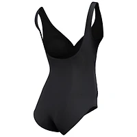 Women's Tommy Bahama Black Pittsburgh Steelers Pearl Clara Wrap One-Piece Swimsuit