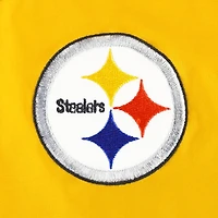 Women's Tommy Hilfiger White/Gold Pittsburgh Steelers Staci Half-Zip Hoodie Windbreaker Jacket