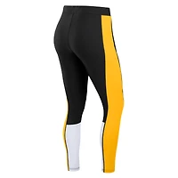 Leggings color-block noirs/jaunes des Pittsburgh Steelers pour femmes WEAR by Erin Andrews