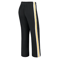 Women's WEAR by Erin Andrews Black Pittsburgh Steelers Color-Block Straight Leg Pants