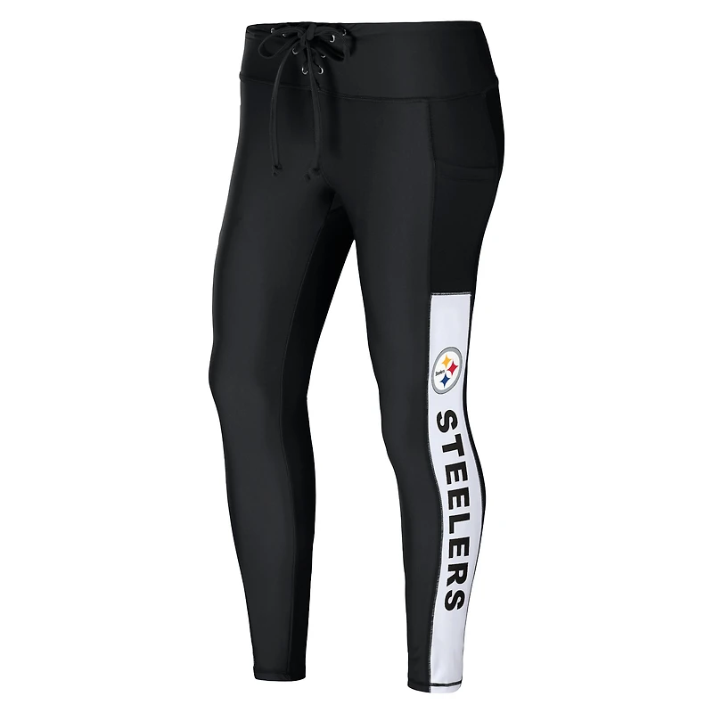 Women's WEAR by Erin Andrews Black Pittsburgh Steelers Leggings