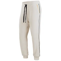 WEAR par Erin Andrews crème Pittsburgh Steelers Tri-Blend Raglan Pullover Sweatshirt & Pants - Lounge Set