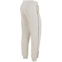 WEAR par Erin Andrews crème Pittsburgh Steelers Tri-Blend Raglan Pullover Sweatshirt & Pants - Lounge Set