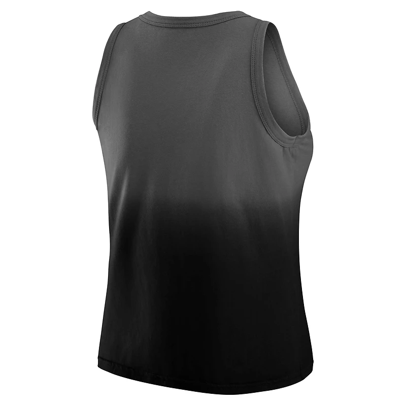 Women's WEAR by Erin Andrews x Gracie Hunt Black Pittsburgh Steelers Ombre Tank Top