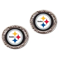 Women's WinCraft Pittsburgh Steelers Round Post Earrings
