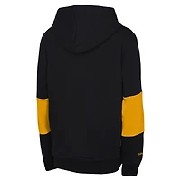 Youth Black Pittsburgh Steelers Retro Fleece Pullover Hoodie