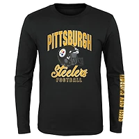 Jour du match des Pittsburgh Steelers or/noir pour jeunes - Ensemble combiné de t-shirts