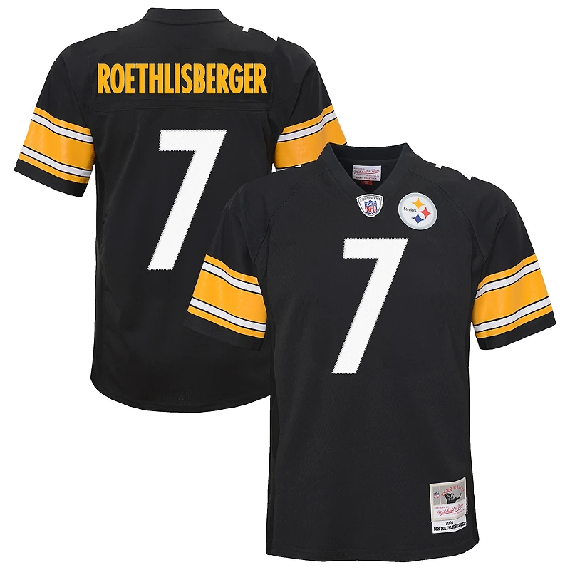 Youth Mitchell & Ness Ben Roethlisberger Black Pittsburgh Steelers 2004 Legacy Replica Jersey