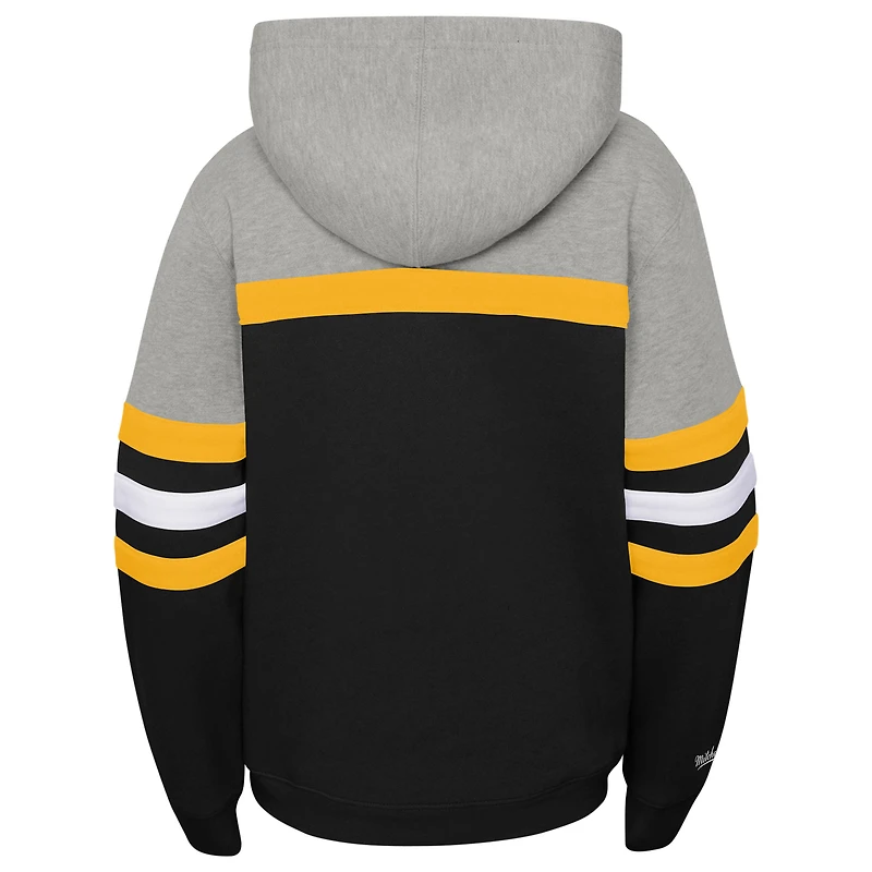 Sweat à capuche noir rétro Mitchell & Ness pour jeune entraîneur des Pittsburgh Steelers