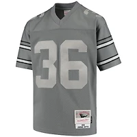 Maillot réplique en métal pour joueur retraité Mitchell & Ness Jerome Bettis Charcoal Pittsburgh Steelers 1996