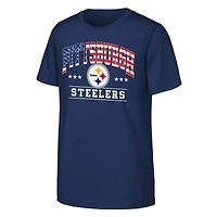 Youth  Navy Pittsburgh Steelers Americana Arch T-Shirt