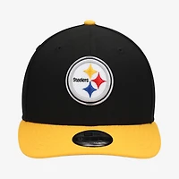 Youth New Era  Black/Gold Pittsburgh Steelers 2026 NFL Draft Pre-Curved 9FIFTY Snapback Hat