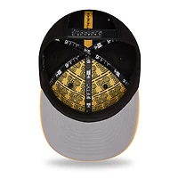 Casquette snapback New Era noire et or Pittsburgh Steelers 2026 NFL Draft pré-courbée pour jeunes
