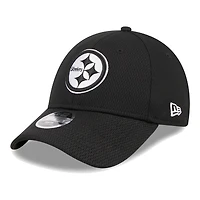 Youth New Era Black Pittsburgh Steelers Main B-Dub 9FORTY Adjustable Hat