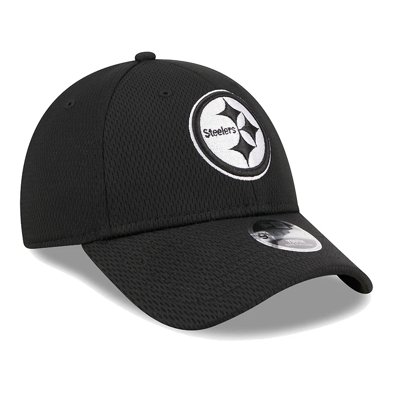 Youth New Era Black Pittsburgh Steelers Main B-Dub 9FORTY Adjustable Hat