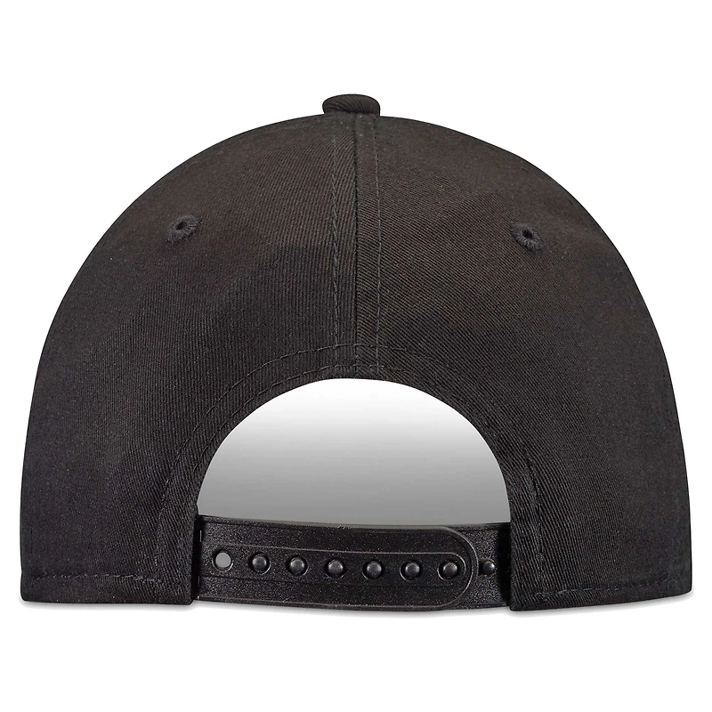 Youth New Era Black Pittsburgh Steelers Outline 9FORTY Adjustable Hat