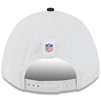 Youth New Era  White/Black Pittsburgh Steelers 2025 NFL Training Camp A-Frame 9FORTY Adjustable Hat