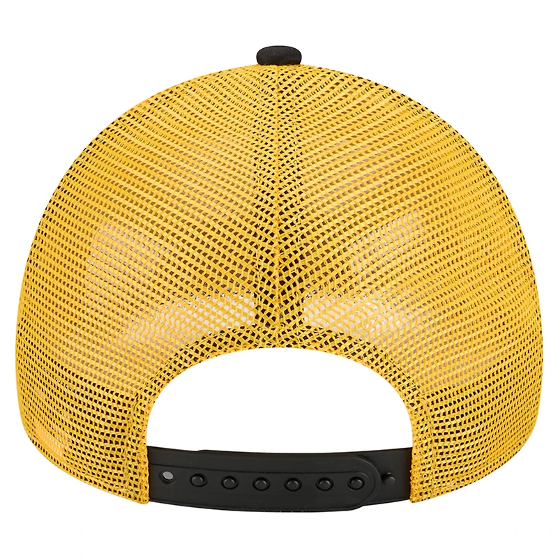 Casquette ajustable New Era blanche/noire pour jeunes Pittsburgh Steelers Streak 9FORTY A-Frame