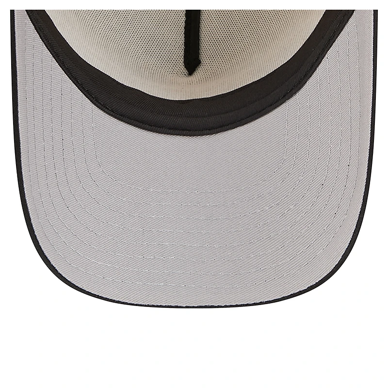 Casquette ajustable New Era blanche/noire pour jeunes Pittsburgh Steelers Streak 9FORTY A-Frame