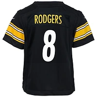 Maillot de match Nike Aaron Rodgers noir pour jeune des Pittsburgh Steelers
